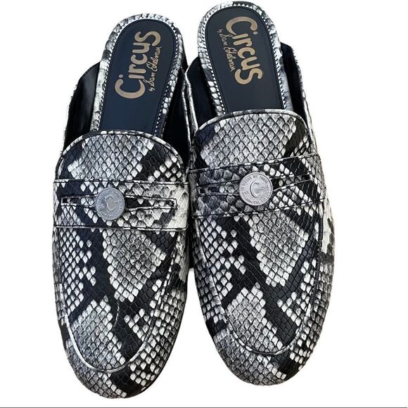 Circus by Sam Edelman ~ Embossed Snake Skin ~ Slip On Mule ~ size 9 - Picture 1 of 9